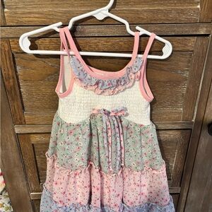 Jona Michelle Pink and White Floral Dress 3T